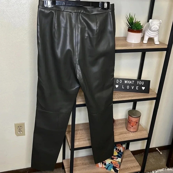 TRUTH by Republic NWT Faux Leather Olive Green Pants - Picture 6 of 8